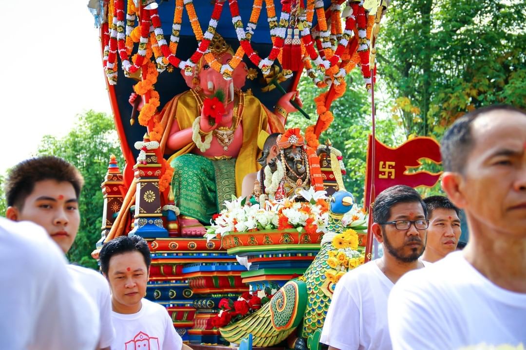 Sree Ganpati Rath Yatra in Chiang Mai, Thailand …