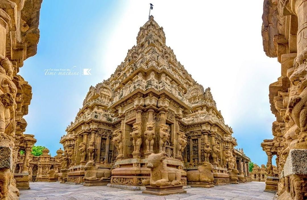 Ancient Kanchi Kailasanathar Temple at Kanchipuram in Tamil Nadu state of BHARAT…