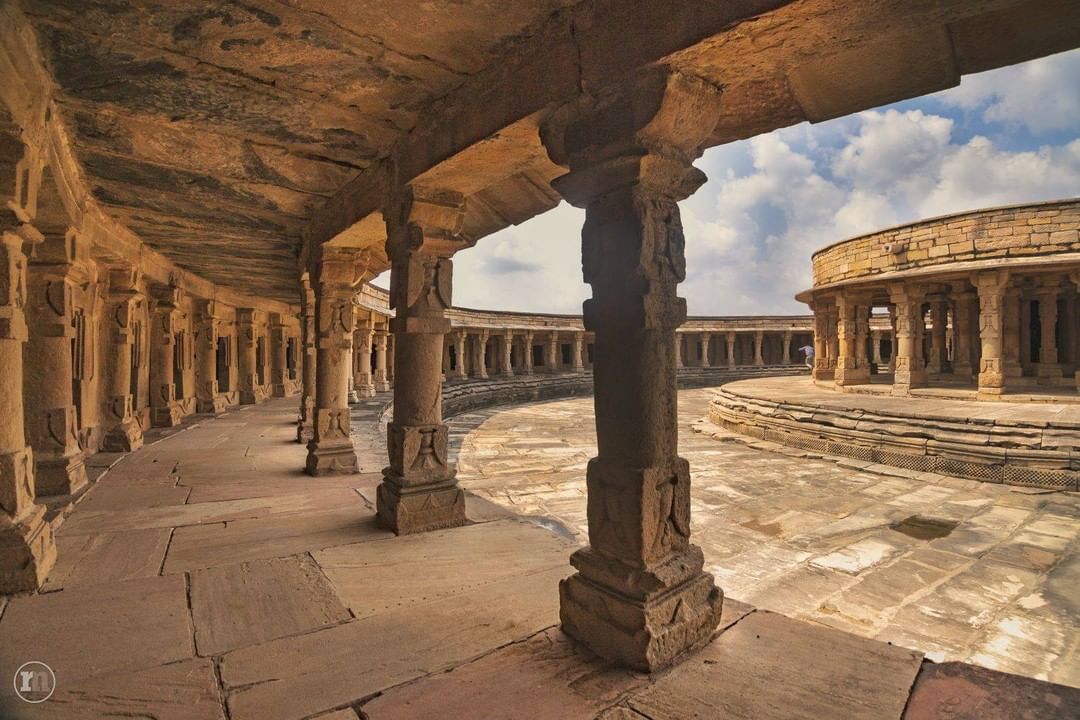 Ancient Chausath Yogini temple (1323 AD), Morena, Madhya Pradesh, BHARAT (India)…